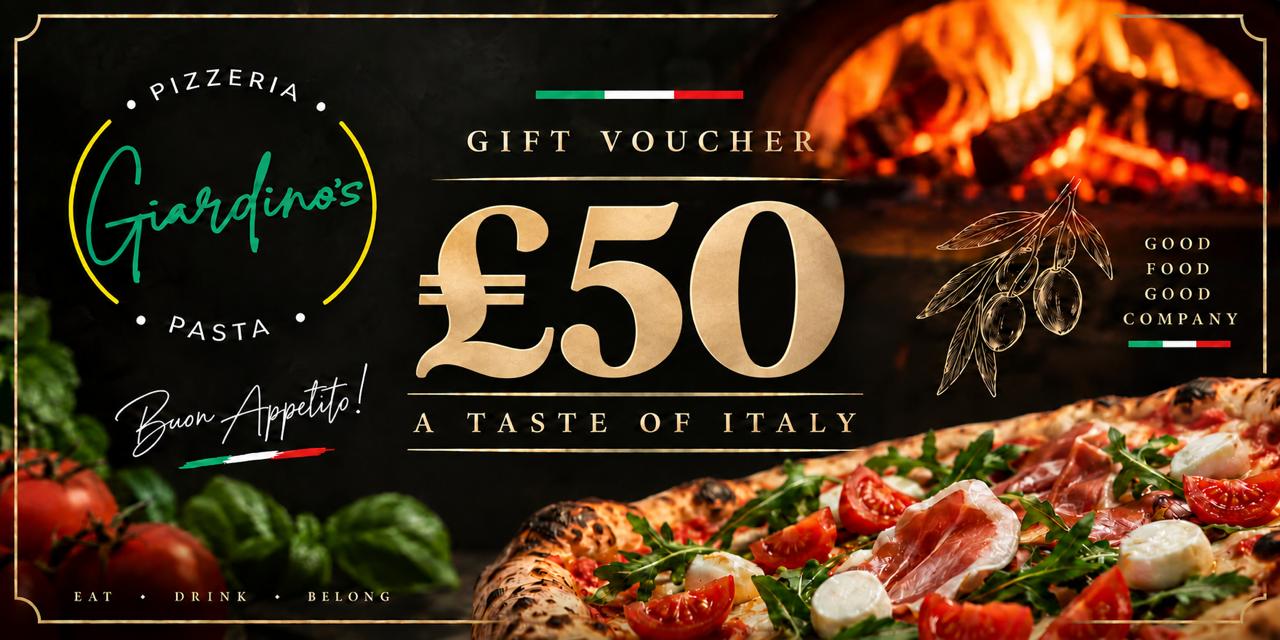 Giardinos £50 Gift Voucher